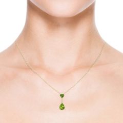 Pırlanta Altın Peridot Kolye