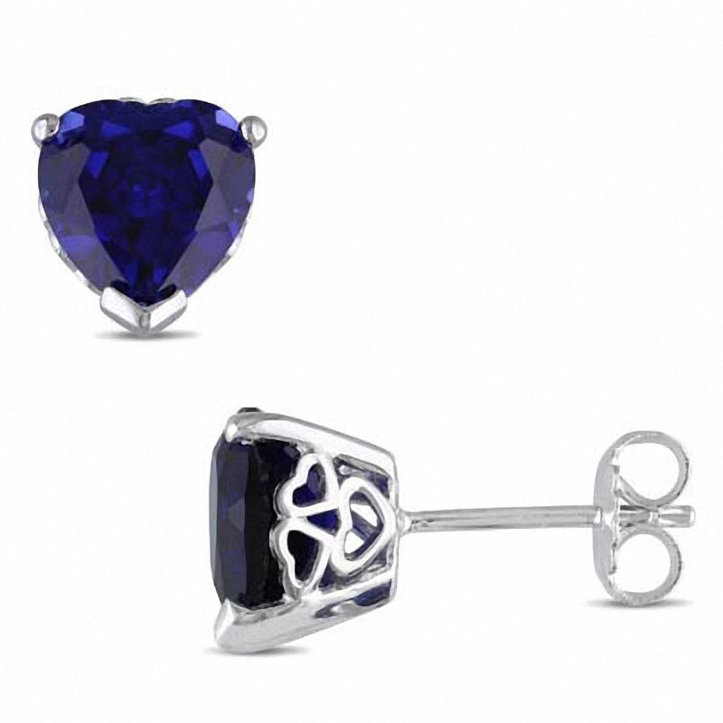 Safir Kalp Küpe