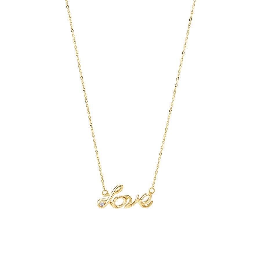 Pırlanta Altın ''Love'' Kolye