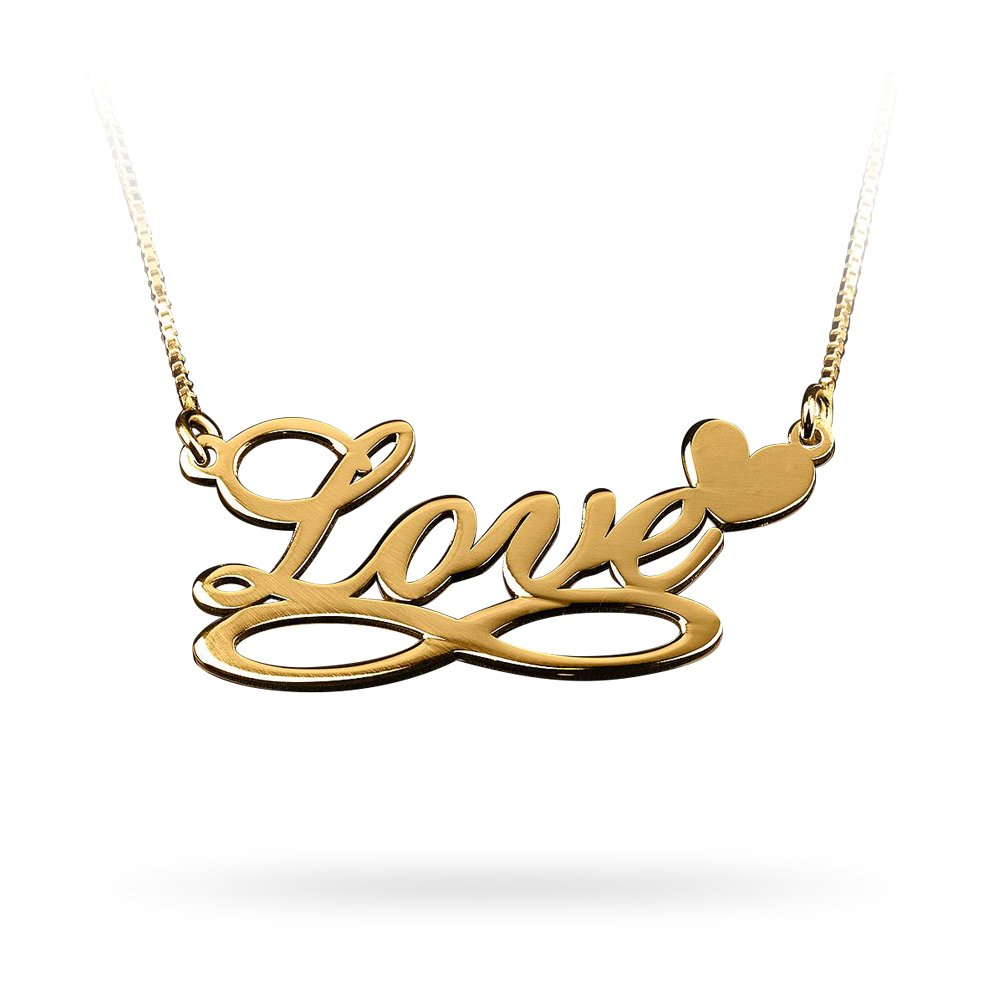 Sevgililer Günü Özel Altın ''Love'' Kolye